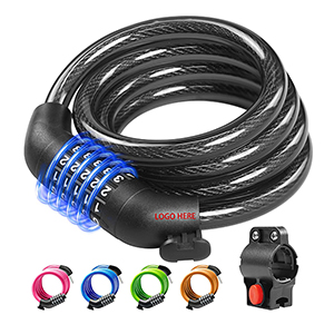 5 Bike Lock Cable with Combination