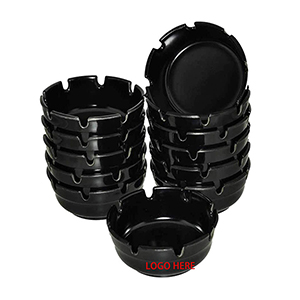 Round Black Economy Phenolic Ashtray