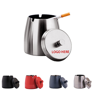 Stainless Steel Smokeless Odorless Windproof Ashtrays
