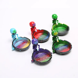 Cute Cool Hand-Painted Resin Decorative Ashtray