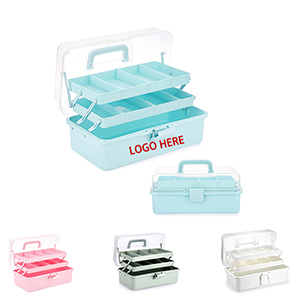 3-Layer Plastic Dividing Storage Box Craft Organizer