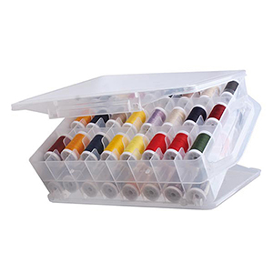 46 Grids Sewing Portable Clear Plastic Organizer Box